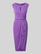 Lauren Ralph Lauren Kleid mit Schleifen-Detail Modell 'REIDLY' in Lila...
