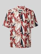 MCNEAL Tailored Fit Freizeithemd mit Reverskragen in Rostrot, Größe M