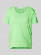 Esprit T-Shirt mit Allover-Print in Neon Gruen, Größe XS