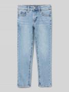 Mango Slim Fit Jeans mit Label-Stitching in Blau, Größe 116