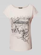 Lauren Ralph Lauren T-Shirt mit U-Boot-Ausschnitt Modell 'GRIETA' in P...