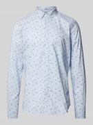 Scotch & Soda Slim Fit Freizeithemd mit Allover-Print in Hellblau, Grö...