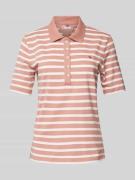 Tommy Hilfiger Poloshirt mit Streifenmuster in Altrosa, Größe S