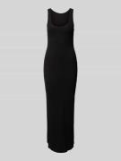 Gestuz Maxikleid in Ripp-Optik Modell 'Drew' in Black, Größe XS