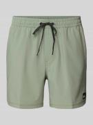 Quiksilver Badehose mit Label-Patch Modell 'SURFSILK' in Khaki, Größe ...