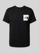 The North Face T-Shirt mit Label-Print Modell 'FINE' in Weiss, Größe X...
