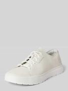 Timberland Sneaker aus Leder in unifarbenem Design in Weiss, Größe 40