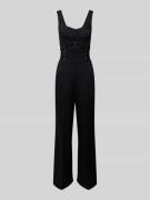 Liu Jo White Jumpsuit mit Cut Out in Black, Größe 26