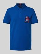 Tommy Hilfiger Regular Fit Poloshirt mit Label-Badge in Royal, Größe L