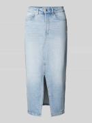 Vero Moda Jeansrock mit Gehschlitz Modell 'VERI' in Jeansblau, Größe S