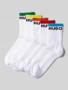 HUGO Socken in Ripp-Optik Modell 'RAINBOW' im 5er-Pack in Offwhite, Gr...