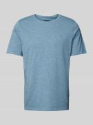 Blend T-Shirt in Melange-Optik in Hellblau, Größe S