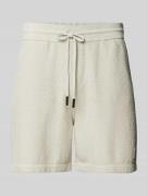 BOSS Orange Shorts mit Label-Patch Modell 'Aponiolo' in Sand, Größe M