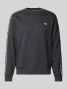 Lacoste Sweatshirt mit Label-Details in Black, Größe S