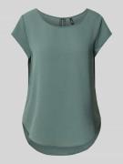 Only Blusenshirt in unifarbenem Design in Mint, Größe 34