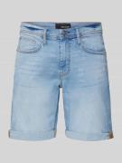 Blend Regular Fit Jeansshorts im 5-Pocket-Design in Hellblau, Größe M