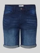 Blend Regular Fit Jeansshorts im 5-Pocket-Design in Marine, Größe S