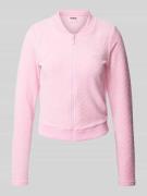 Guess Activewear Sweatjacke mit Strukturmuster Modell 'LOLA' in Pink, ...