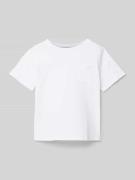 Mango T-Shirt mit Brusttasche in Weiss, Größe 116