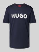 HUGO T-Shirt mit Label-Schriftzug Modell 'DULIVIO' in Dunkelblau, Größ...