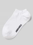 Armedangels Sneakersocken mit Label-Print Modell 'SAALVO' in Weiss, Gr...