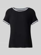 More & More T-Shirt mit Rundhalsausschnitt in Black, Größe 40