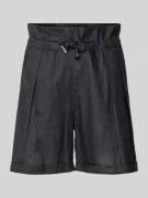 BOSS Orange Regular Fit Shorts mit Bindegürtel Modell 'Turrina' in Bla...