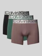 Calvin Klein Underwear Trunks mit Label-Bund im 3er-Pack in Gruen, Grö...