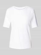 Montego T-Shirt mit Rundhalsausschnitt in Weiss, Größe XS