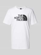 The North Face T-Shirt mit Label-Print Modell 'EASY' in Weiss, Größe L