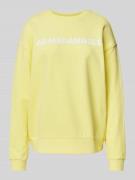Armedangels Sweatshirt mit Label-Print Modell 'AARIN' in Gelb, Größe X...