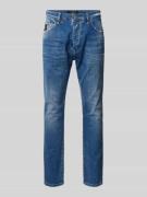 ELIAS RUMELIS Slim Fit Jeans im 5-Pocket-Design Modell 'Fredo' in Blau...