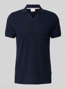 s.Oliver RED LABEL Poloshirt mit Brusttasche in Marine, Größe S