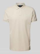 MCNEAL Poloshirt mit Label-Stitching in Beige, Größe XL