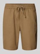 Only & Sons Shorts mit elastischem Bund Modell 'LINUS' in Hellbraun, G...