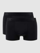 Jockey Trunks aus Mikrofaser im 2er-Pack in Black, Größe L