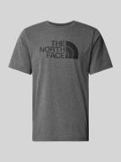 The North Face T-Shirt mit Label-Print Modell 'EASY' in Mittelgrau, Gr...