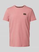 PME Legend T-Shirt mit Label-Patch Modell 'GUYVER' in Rosa, Größe L