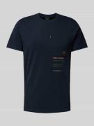 PME Legend T-Shirt mit Label-Print in Marine, Größe S