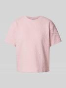 JAKE*S STUDIO WOMAN T-Shirt mit Strukturmuster in Rosa, Größe L