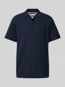 Tommy Hilfiger Regular Fit Freizeithemd mit Logo-Stitching in Marine, ...