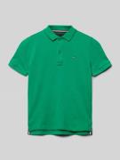 Tommy Hilfiger Kids Poloshirt mit Logo-Stitching in Gruen, Größe 92