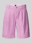 BOSS Orange Regular Fit Shorts mit Bundfalten Modell 'Taggie' in Rosa,...