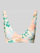 Rip Curl Bikini-Oberteil mit Allover-Motiv-Print in Apricot, Größe XS