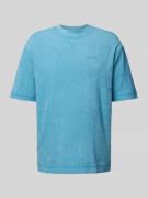 BOSS Orange T-Shirt mit Label-Stitching in Ocean, Größe M