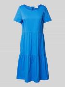 ROBE LÉGÈRE Knielanges Kleid mit Rundhalsausschnitt in Bleu, Größe 40