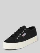 Superga Sneaker in unifarbenem Design mit Label-Detail in Black, Größe...