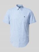 Lerros Freizeithemd mit Label-Stitching in Hellblau, Größe M