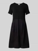 ROBE LÉGÈRE Knielanges Kleid im Stufen-Look in Black, Größe 34