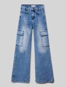 Blue Effect Loose Fit Jeans mit Cargotaschen in Blau, Größe 146